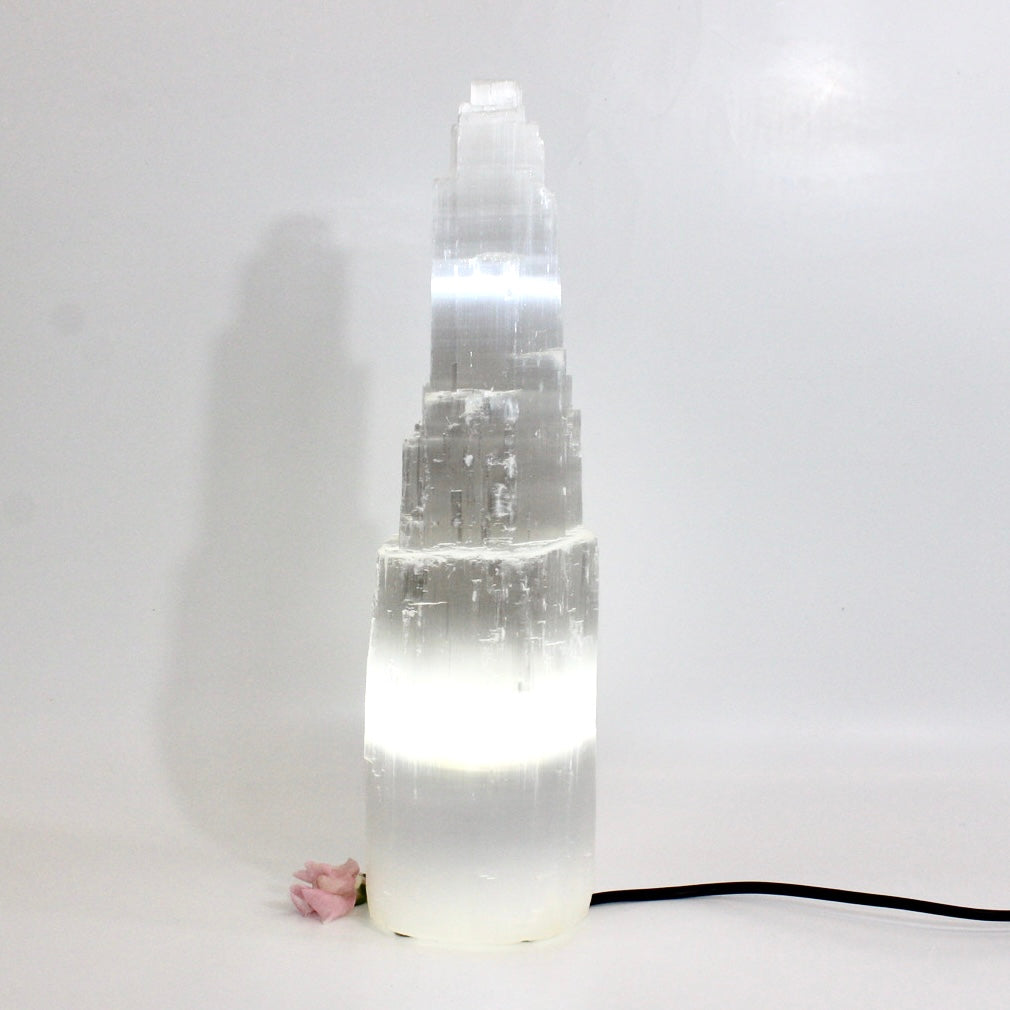 Extra large selenite crystal lamp 3.86kg | ASH&STONE Crystals Auckland NZ