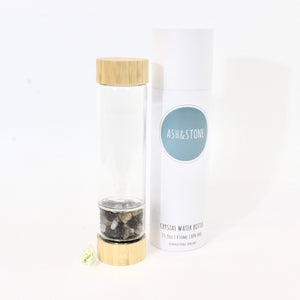 ASH&STONE smoky quartz crystal water bottle