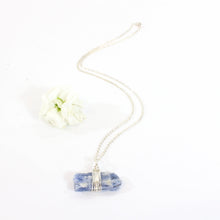 Load image into Gallery viewer, NZ-made bespoke kyanite crystal pendant with 18&quot; chain | ASH&amp;STONE Crystal Jewellery Shop Auckland NZ
